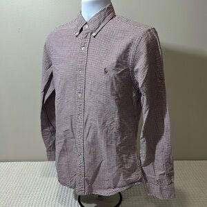 Ralph Lauren Purple Casual Button Down Shirt Classic Style